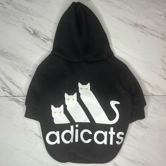 Cat Hoodie - Fleece Lined - Black - Size Medium - Picture 3 of 11